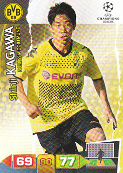 Shinji Kagawa Borussia Dortmund 2011/12 Panini Adrenalyn XL CL #75
